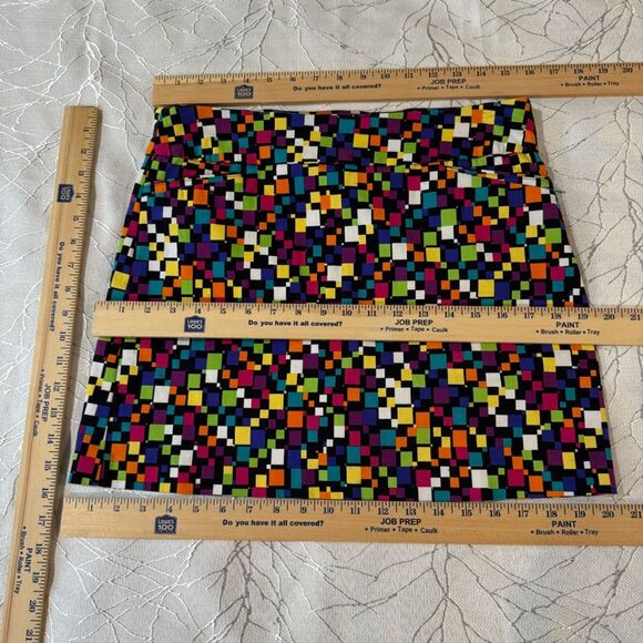 Attyre Skort Set of 2 Blue Black Abstract Design Scallop Hem Tennis Golf SZ10 - Picture 11 of 13